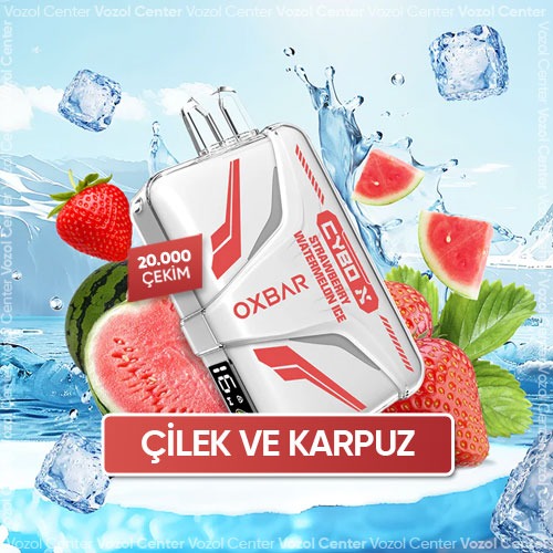Oxbar Cybo-X 20000 Puff Strawberry Watermelon İce